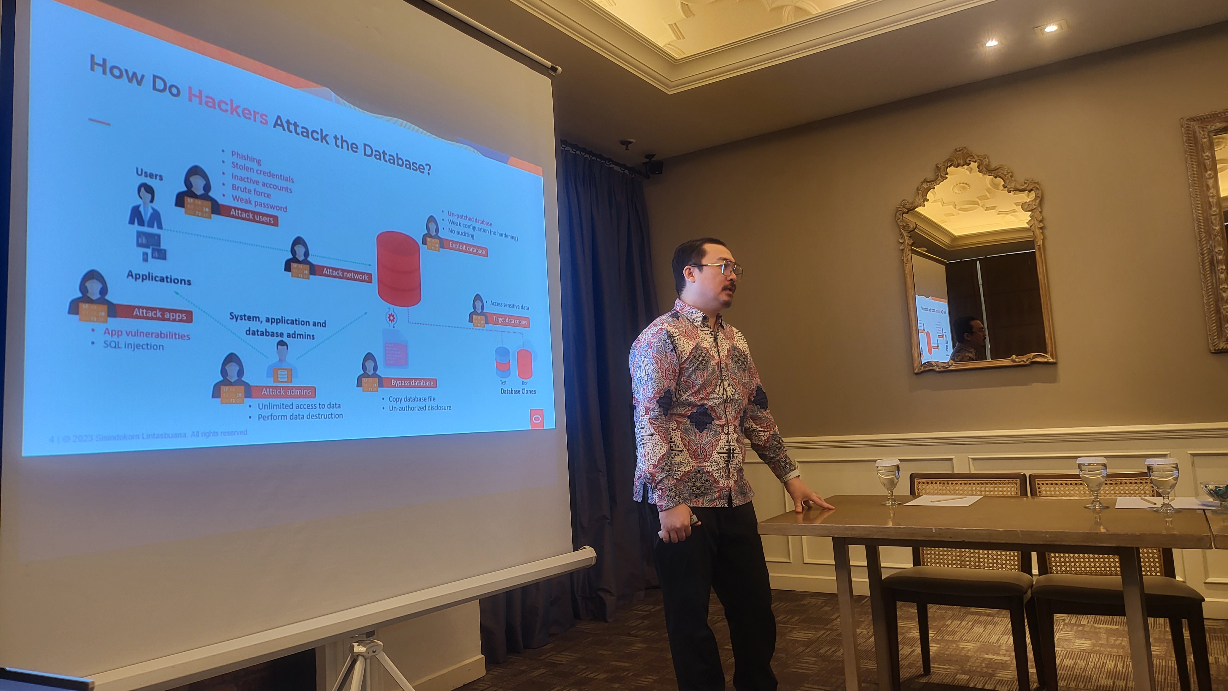 Mohammad Yoga Rimaldo presenting Zero Trust Database